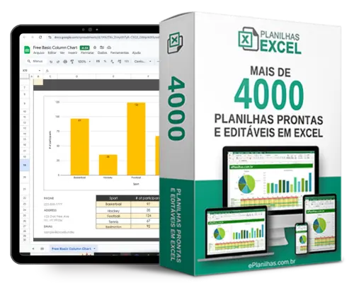 Planilha de Controle de Materiais de Oficina