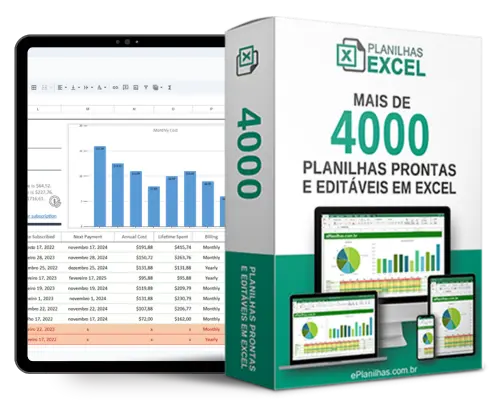 Planilha de Controle de Fluxo de Caixa com Receita e Despesas