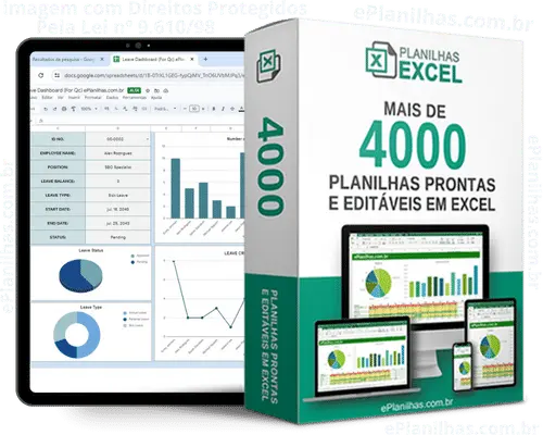 Planilha de controle de mercadoria