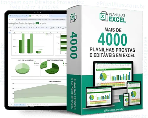 Planilha com Dashboard financeiro