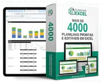 Planilha com gráfico comparativo