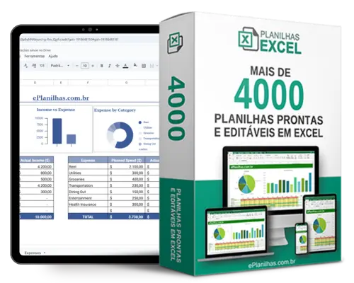 Planilha de controle de indicadores