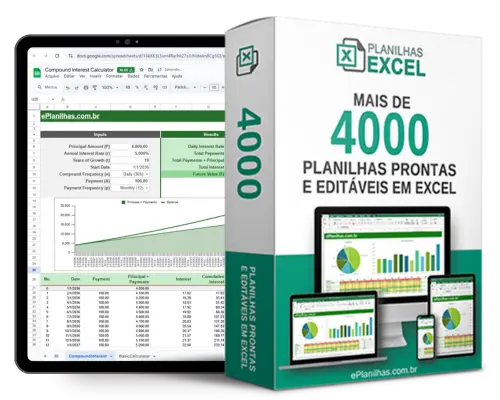 Planilhas de controle de estoque no excel