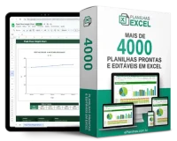 Planilha de controle de fatura de consumo de energia elétrica