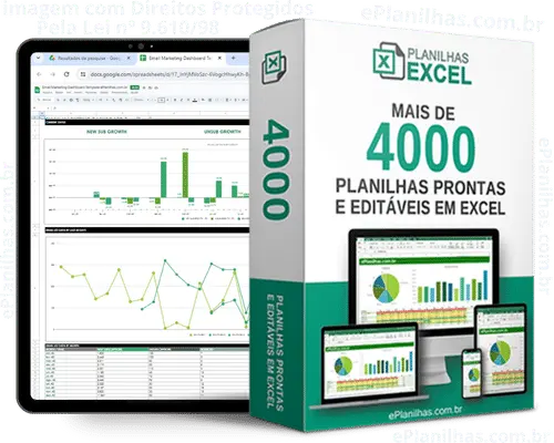 Planilha de controle de epis com dashboard